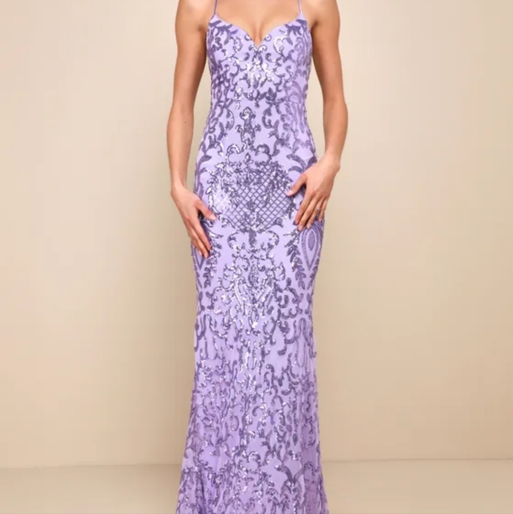 Purple dress L large new
